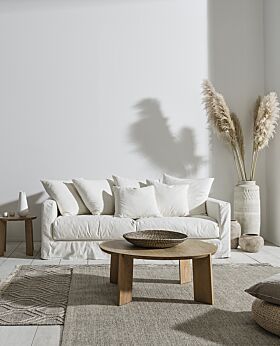 Amalfi 3.5 seater sofa - summer ivory 