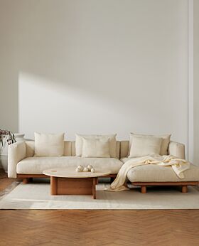 Islet set A modular sofa - right facing R2 Gesso