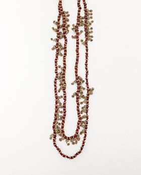 Mirielle necklace - red & gold