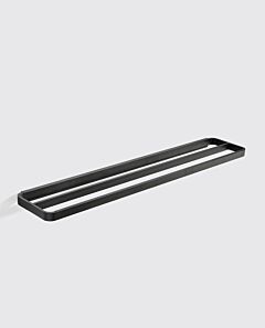 Zone Rim double towel rail - black - large